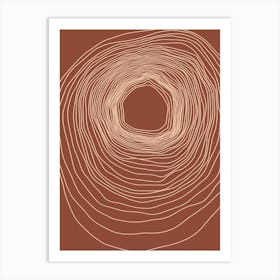 Circle Of Lines Art Print