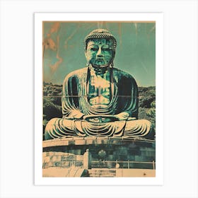 Great Buddha Of Kamakura Mid Century Modern 3 Art Print