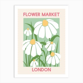 Flower Market London Art Print