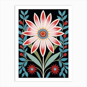 Flower Motif Painting Edelweiss 3 Art Print