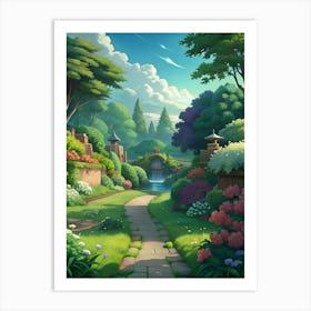 Beautiful garden Art Print