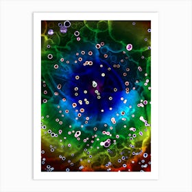 Watercolor Abstraction Aurora Borealis 1 Art Print