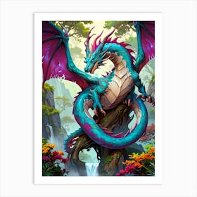 Dragon In The Forest 1 Art Print