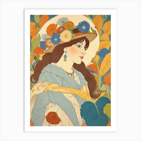 Lady In A Hat Art Print