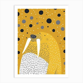 Yellow Walrus 1 Art Print