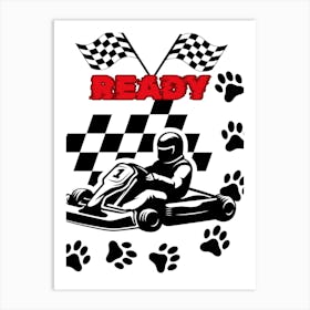 RIDE-PAW PRINT Art Print