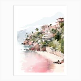 A Sketch Of Himara Albania 4 Art Print