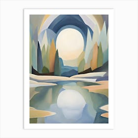 Calm Sunrise At The Lake Art Print