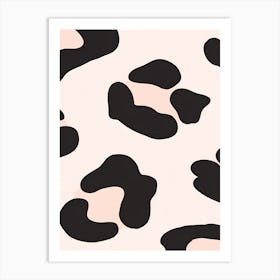 Black And White Leopard Print Poster