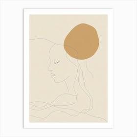 Woman'S Head 2 Art Print