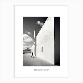 Poster Of Casablanca, Morocco, Photography In Black And White 2 Art Print
