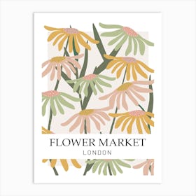 Flower Market London Art Print