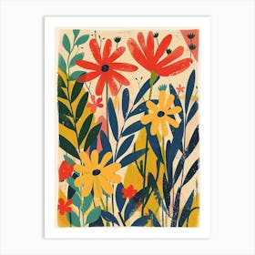 Namaqualand Daisy Groovy 16 Art Print