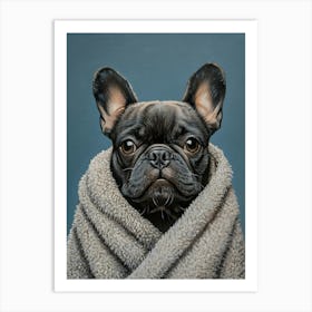 Wash Closet Frenchie 1 Art Print