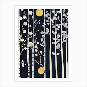 Birch Trees Art Art Print