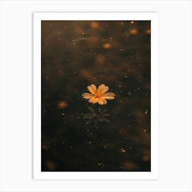 Flower In Water Art Print