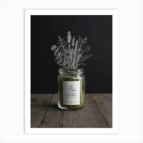 Jar Of Herbs Art Print