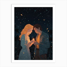 Fireflies Art Print