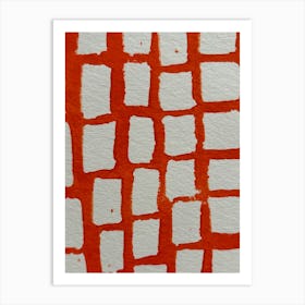 Orange Squares Poster