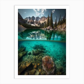 Underwater Lake in National Park Art Print