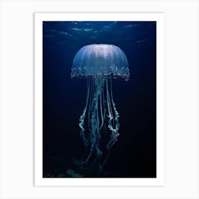 Comb Jellyfish Ocean Realistic 3 Art Print