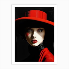 Red Hat 3 Art Print