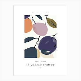 Plum Le Marche Fermier Poster 3 Art Print