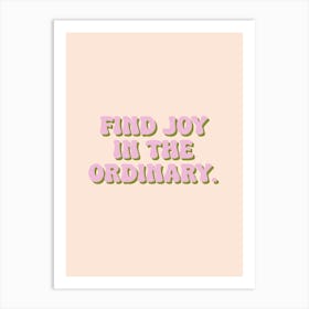 Find Joy Inspirational Love Colourful Typography Poster Print Art Lover Inspired Art Print