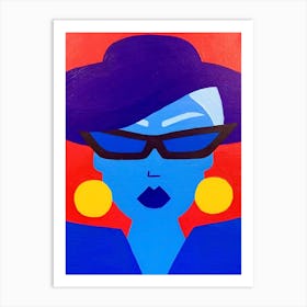 Woman In A Hat Art Print