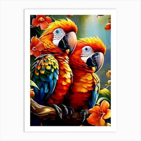 Parrots Art Print