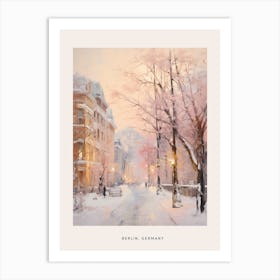 Dreamy Winter Painting Poster Berlin Germany 2 Art Print