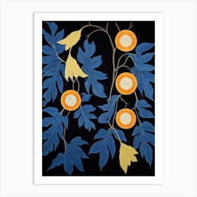 Aconitum 1 Hilma Af Klint Inspired Flower Illustration Art Print