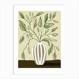 Plant In Vase Art Print