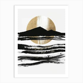 Black And Gold Canvas Print 53 Art Print