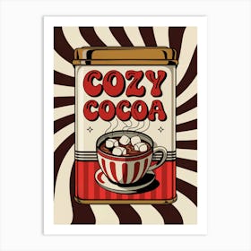 Vintage Cozy Cocoa Art Print