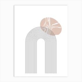 Arches And Marble Pink Art Print