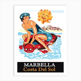 Marbella, Costa Del Sol, Spain Art Print