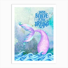 Mermaid mood Art Print