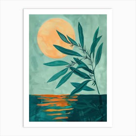 Sunset On The Water Art Print