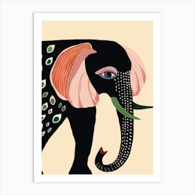 Colorful Elephant Art Print