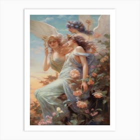 The Muses, Mythology Rococo Painting Art Print