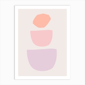 Nordic Abstract In Pastels Art Print