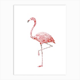 Mosaic Flamingo Art Print