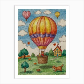 Hot Air Balloon 6 Art Print