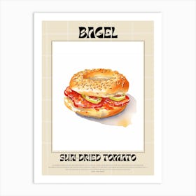 Sun Dried Tomato Bagel 4 Art Print