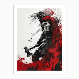 Thor God Art Print