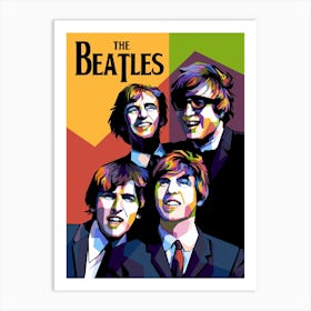 Greatest Band The Beatles Wpap Pop Art Style Art Print