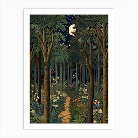 William Morris Forest At Night 9 Art Print