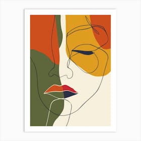 Abstract Portrait Of A Woman 33 Art Print