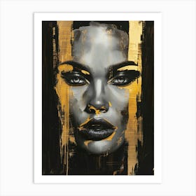 Gold And Black Canvas Print 35 Art Print